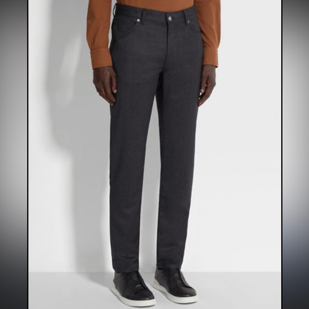 Men's Slim Charcoal Chinos